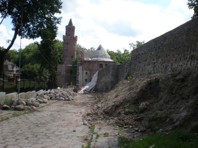 Reparatur der Stadtmauer